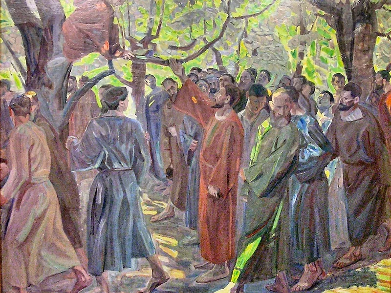 1864-Niels Larsen Stevns - Cristo e Zaccheo